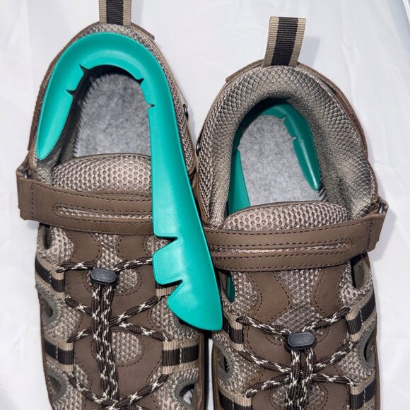 Orthofeet Outdoor Sandals Mens 11W Brown Leather Orthopedic Adjustable Sandals main image 10